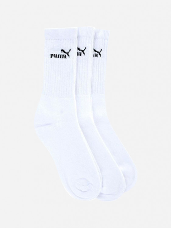 Шкарпетки   Puma ELEMENTS CREW SOCK 3P білі 88329602 изображение 2