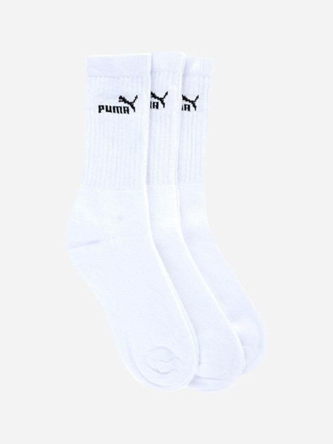 Шкарпетки   Puma ELEMENTS CREW SOCK 3P білі 88329602 — фото 2