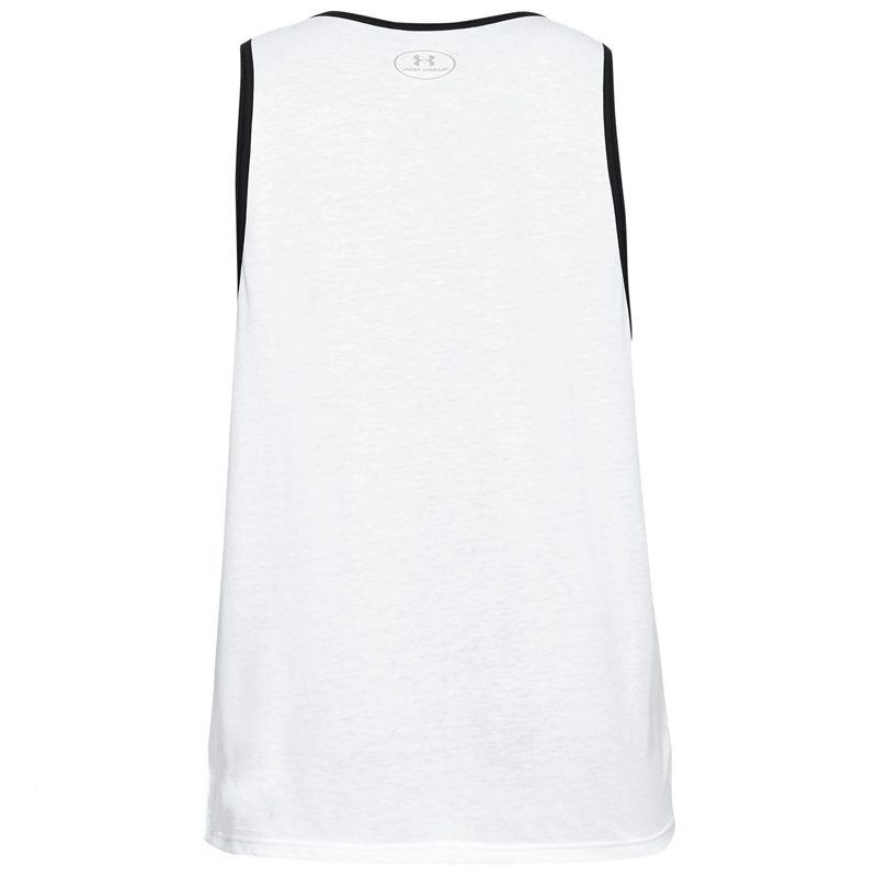 Майка мужская Under Armour Sportstyle Logo Tank белая 1329589-100 изображение 2