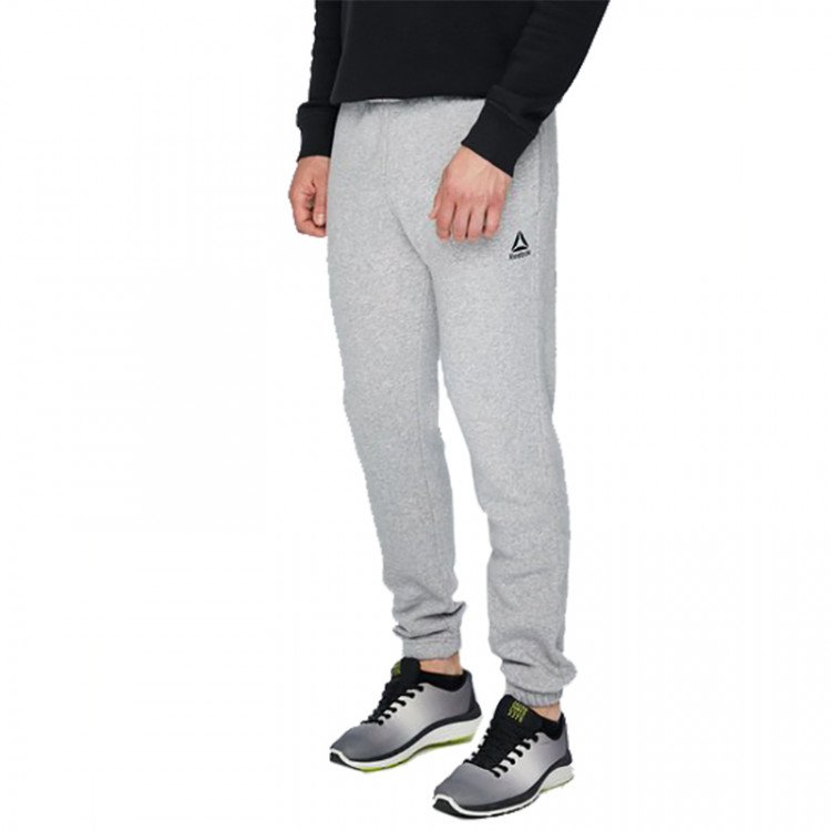 Брюки мужские Reebok Training Essentials Fleece Closed Cuff серые D94219 изображение 2