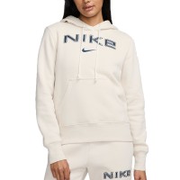 Толстовка женская Nike W NSW PHNX FLC STD PO LOGO HDY бежевая HM9751-104