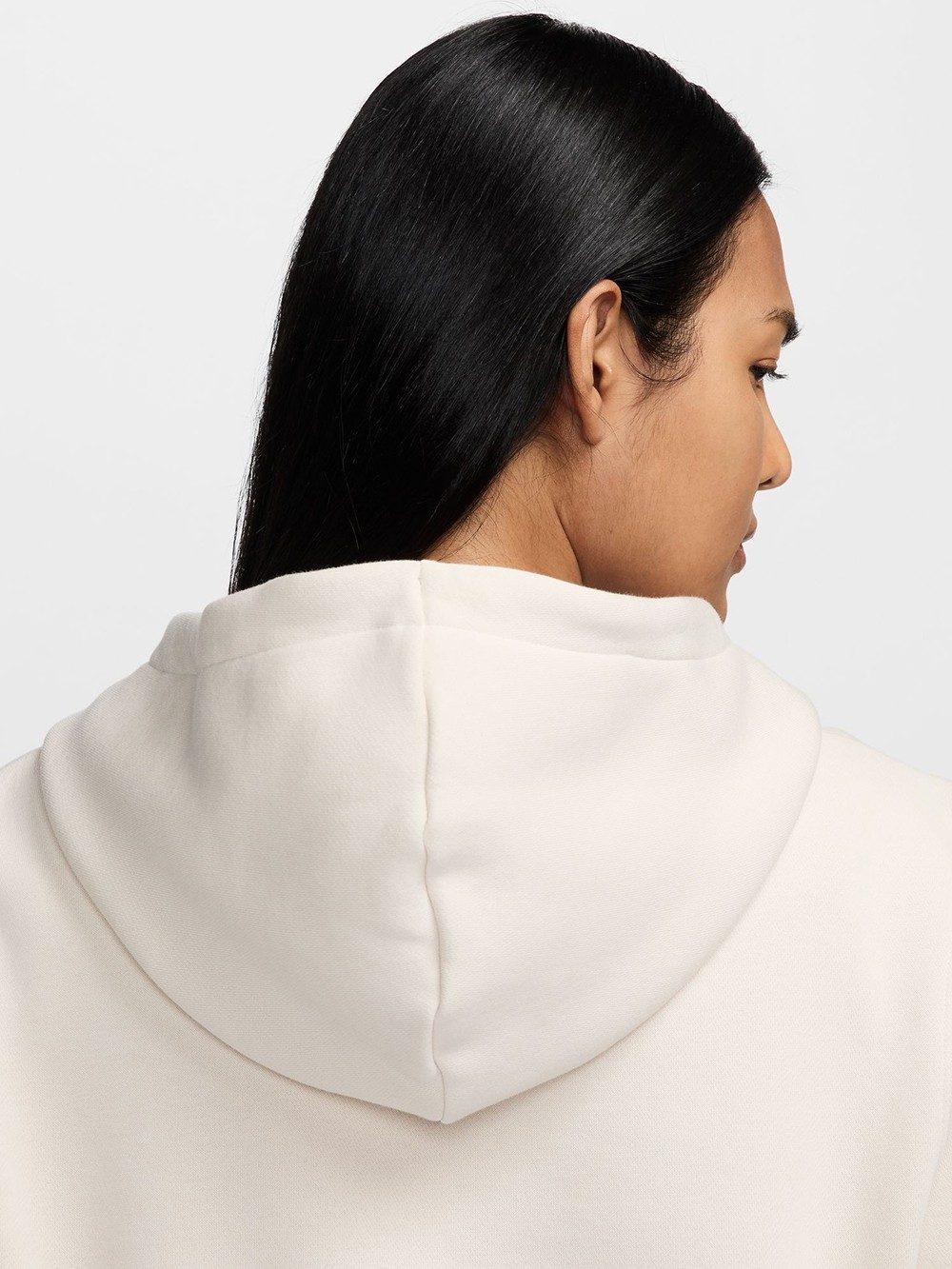 Толстовка женская Nike W NSW PHNX FLC STD PO LOGO HDY бежевая HM9751-104 изображение 5