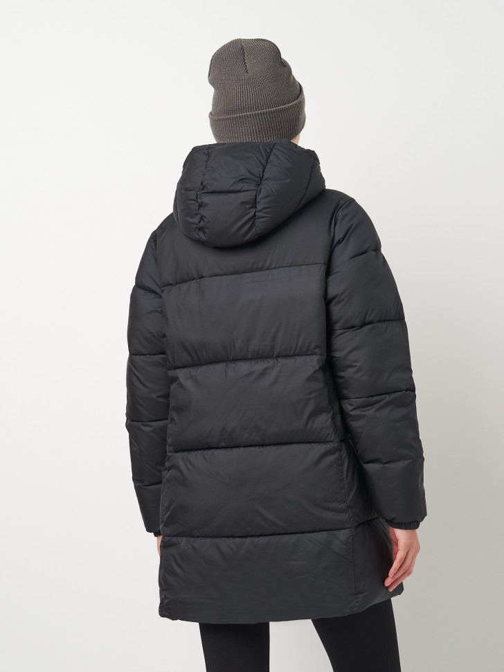 Куртка жіноча Columbia Puffect™ II Mid Hooded Jacket чорна  2088471-010 изображение 3