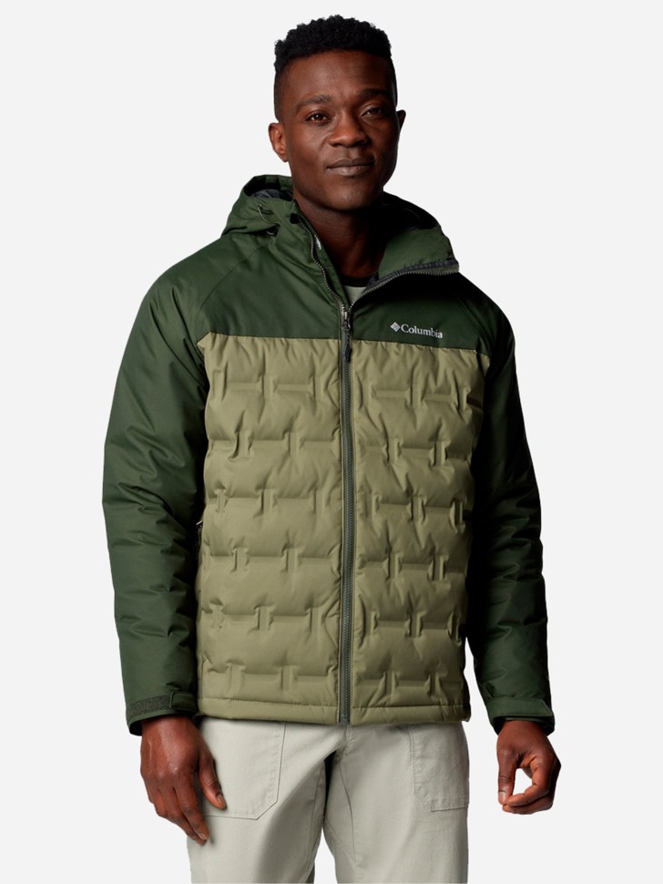 Куртка мужская Columbia Grand Trek™ III Down Hooded Jacket зеленая 2086111-397 изображение 2