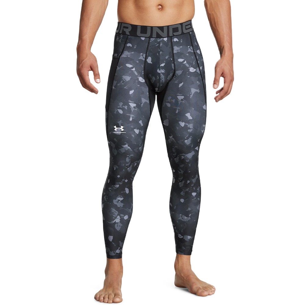 Тайтсы мужские Under Armour UA HG Armour Prtd Lgs черные 1386938-001