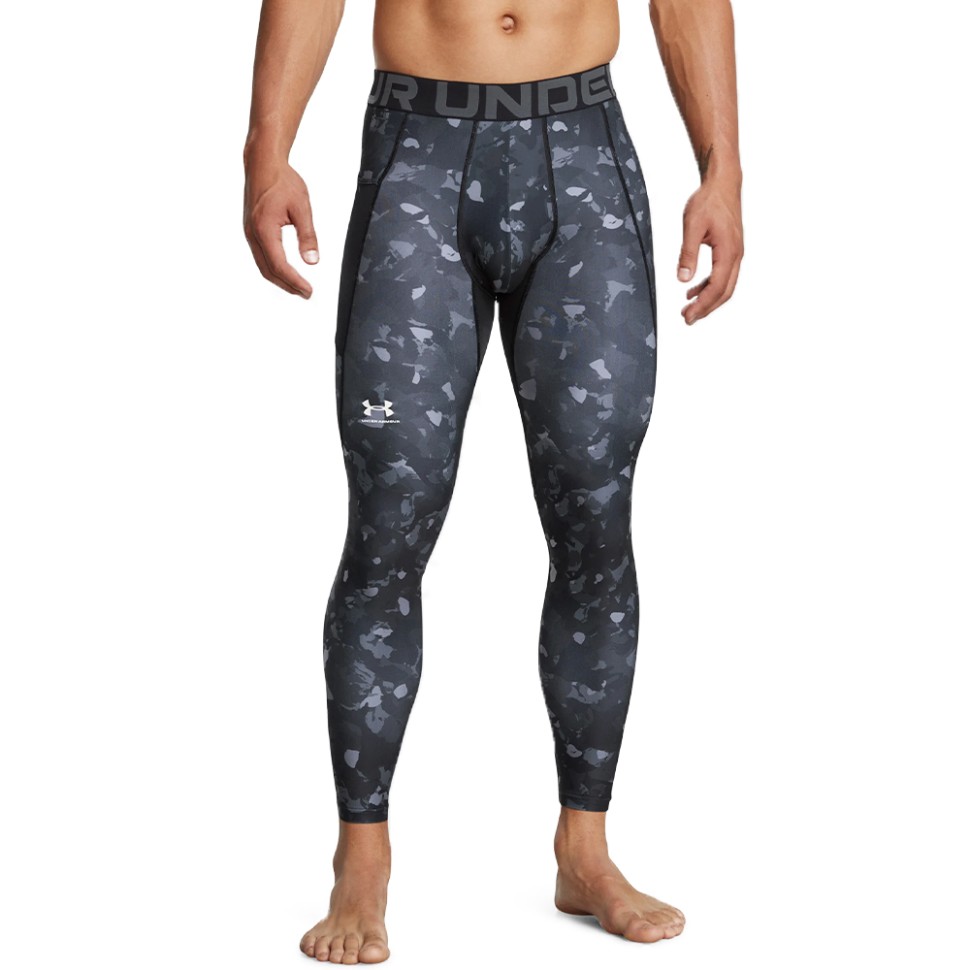 Тайтсы мужские Under Armour UA HG Armour Prtd Lgs черные 1386938-001 изображение 1