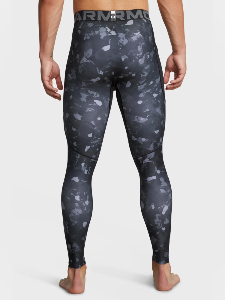 Тайтсы мужские Under Armour UA HG Armour Prtd Lgs черные 1386938-001 изображение 3