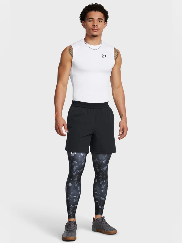 Тайтсы мужские Under Armour UA HG Armour Prtd Lgs черные 1386938-001 изображение 4