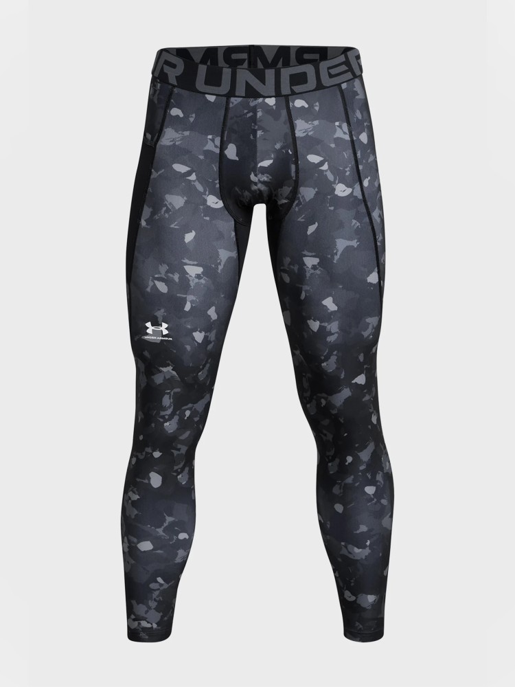 Тайтсы мужские Under Armour UA HG Armour Prtd Lgs черные 1386938-001 изображение 6