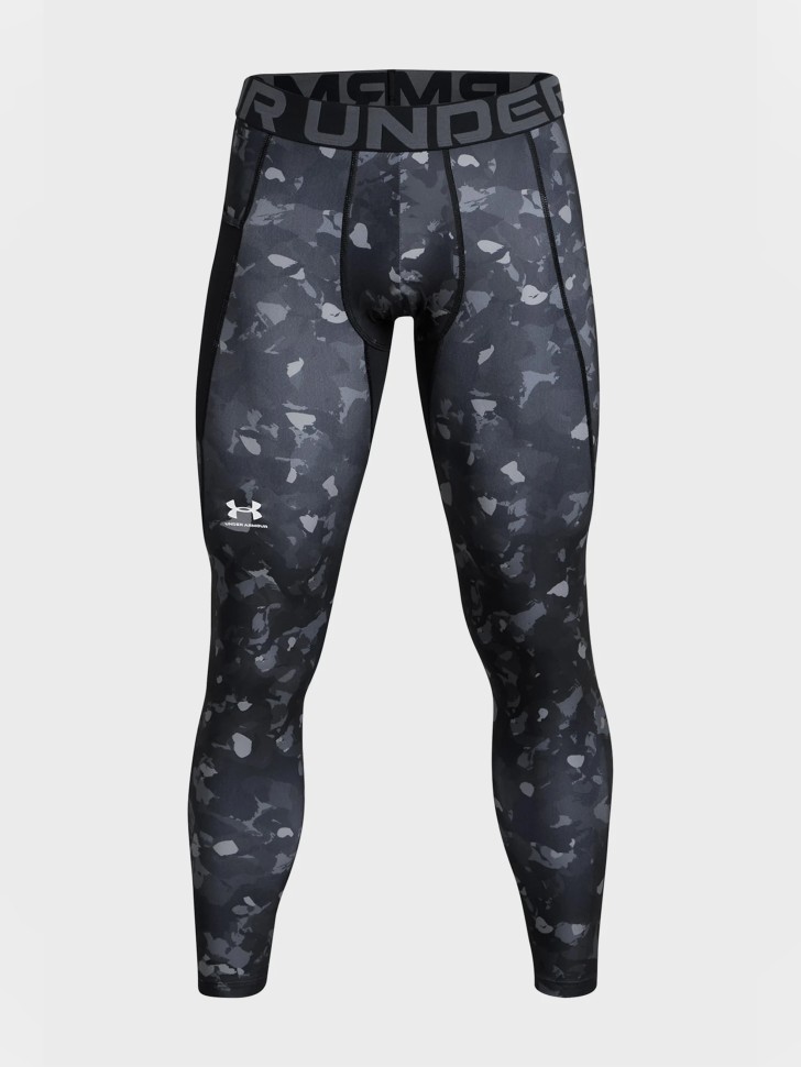 Тайтсы мужские Under Armour UA HG Armour Prtd Lgs черные 1386938-001 изображение 6