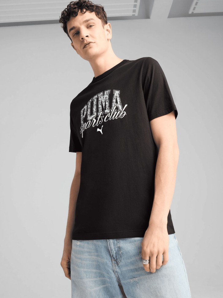 Футболка мужская Puma PUMA CLASS Graphic Tee черная 68464301 изображение 2