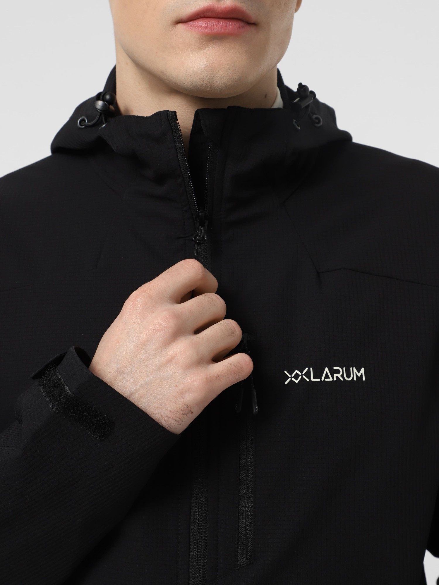Ветровка мужская Larum Albus черная 162506-010 изображение 4