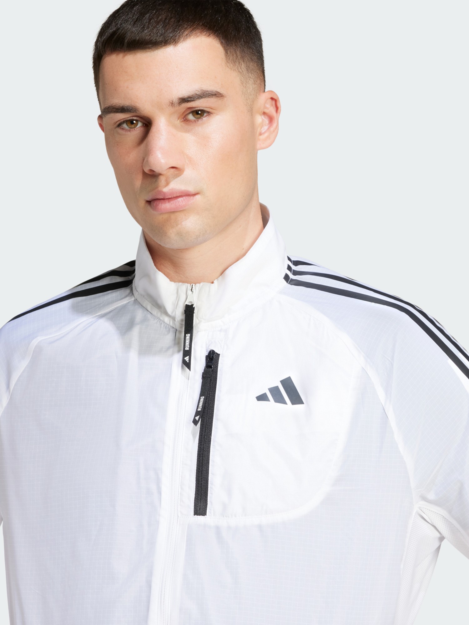 Ветровка Adidas OTR 3S JACKET M белая JD7760 изображение 4