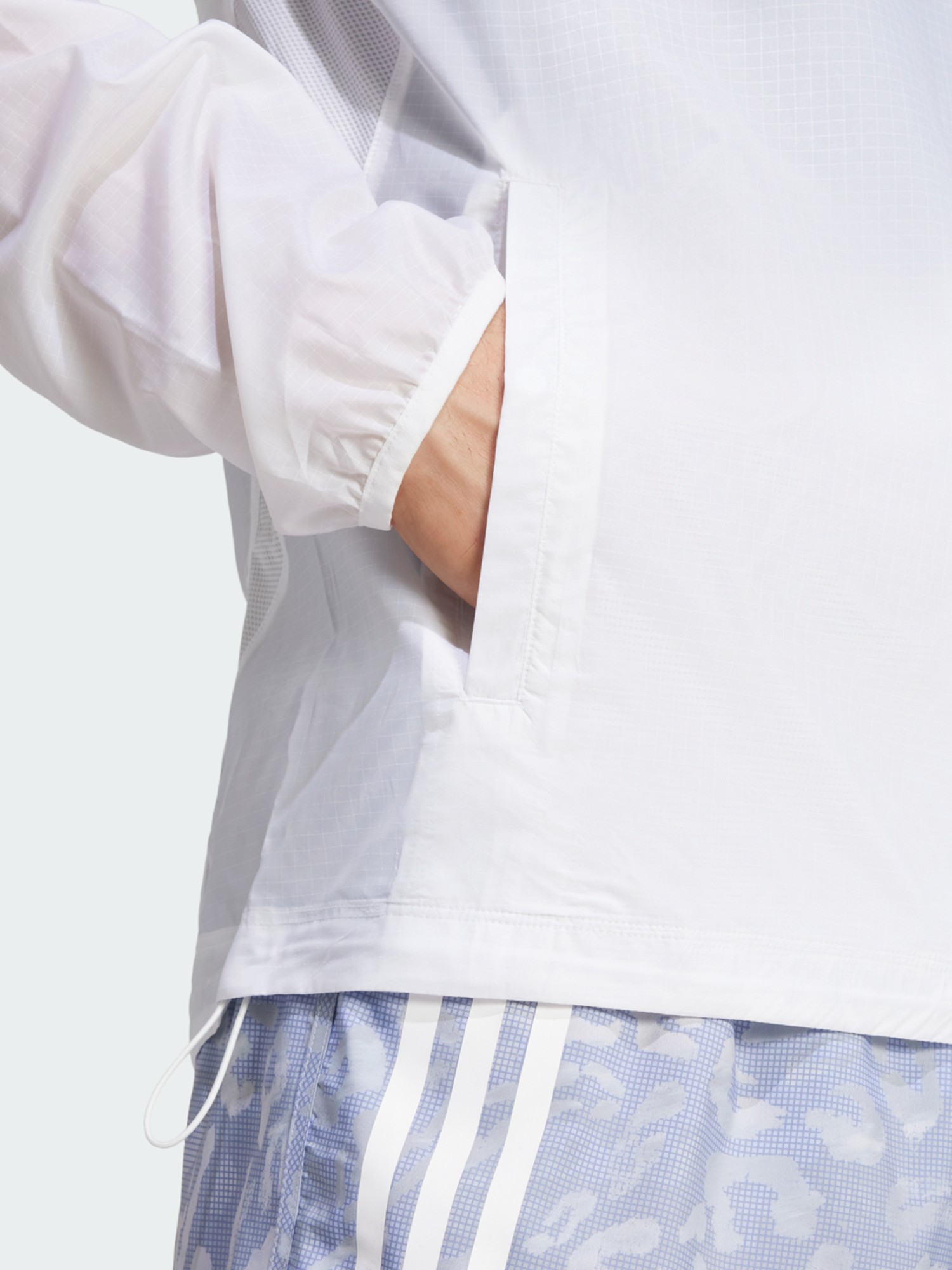 Ветровка Adidas OTR 3S JACKET M белая JD7760 изображение 5