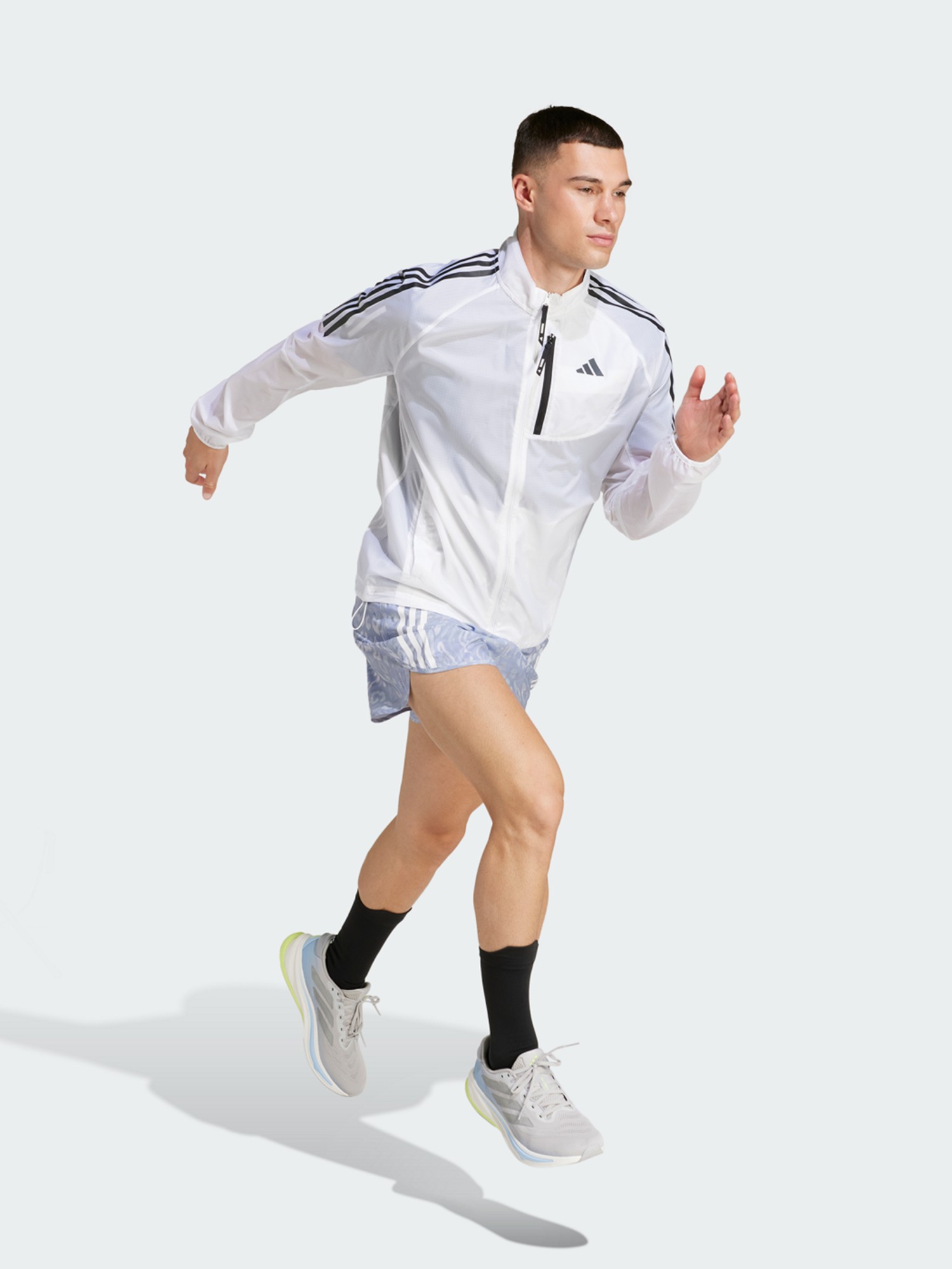 Ветровка Adidas OTR 3S JACKET M белая JD7760 изображение 6