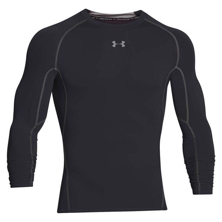 Футболка мужская Under Armour HeatGear Armour Ls черная 1257471-001 изображение 1