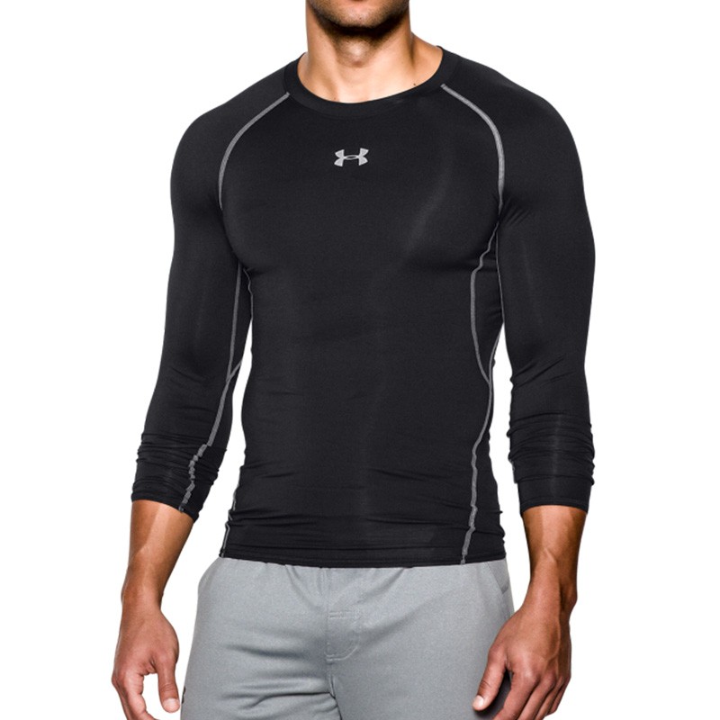 Футболка мужская Under Armour HeatGear Armour Ls черная 1257471-001 изображение 3
