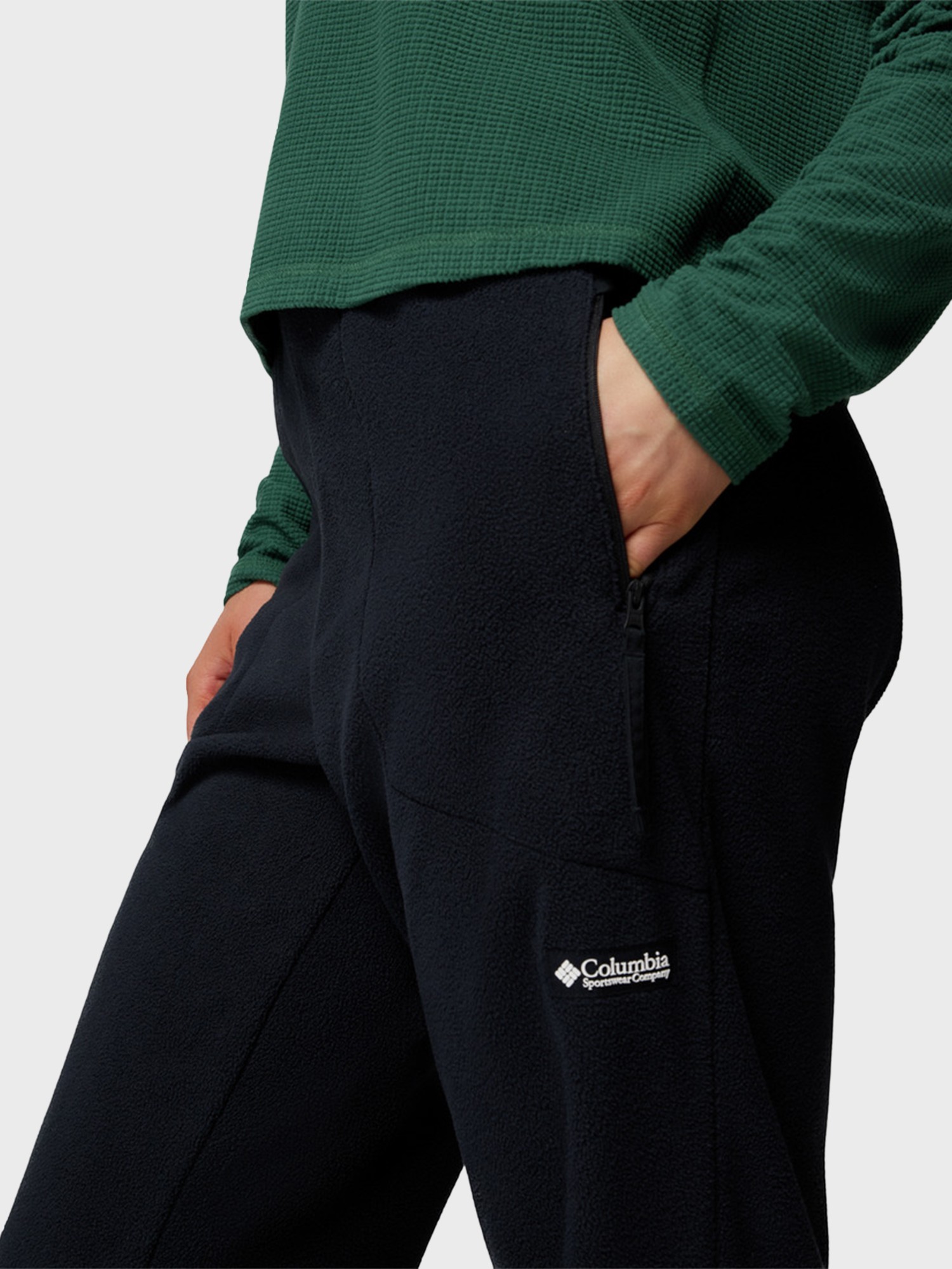 Штани жіночі Columbia Sequoia Grove™ Fleece Pant чорні 2136211-011 изображение 7