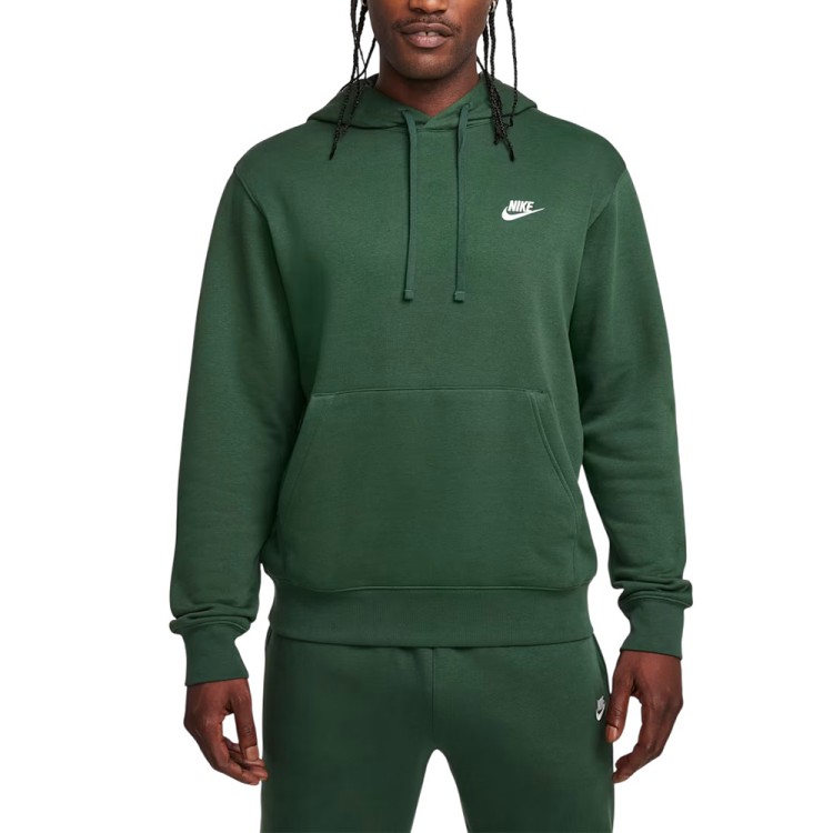 Толстовка мужская Nike M NSW CLUB HOODIE FZ BB зеленая BV2645-323 изображение 2