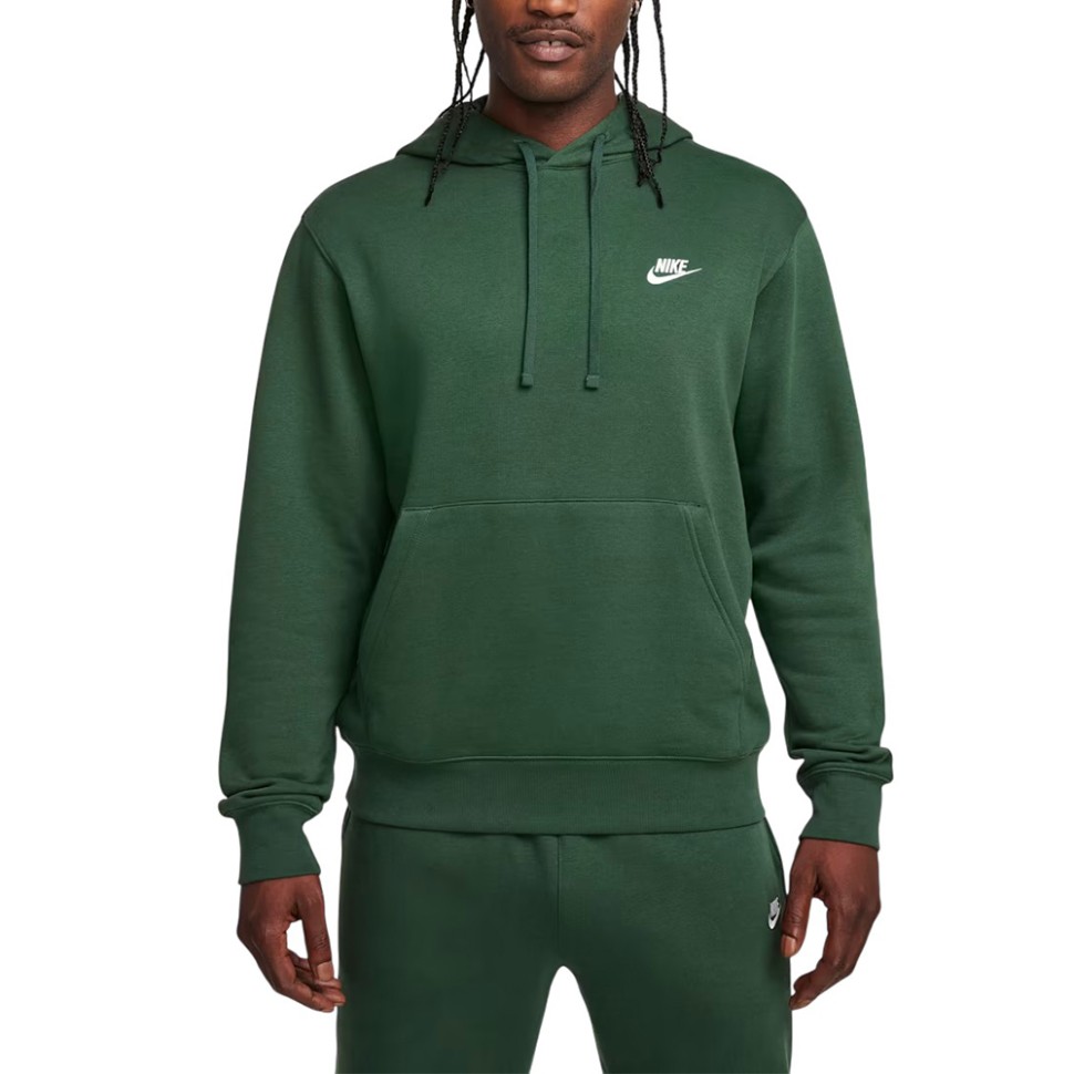 Толстовка мужская Nike M NSW CLUB HOODIE FZ BB зеленая BV2645-323 изображение 2