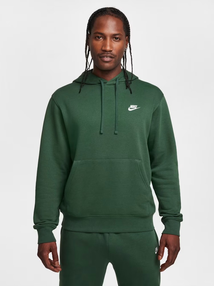 Толстовка мужская Nike M NSW CLUB HOODIE FZ BB зеленая BV2645-323 изображение 3