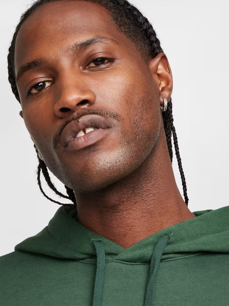 Толстовка мужская Nike M NSW CLUB HOODIE FZ BB зеленая BV2645-323 изображение 5