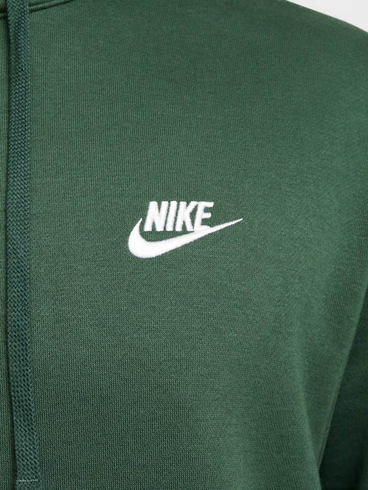 Толстовка мужская Nike M NSW CLUB HOODIE FZ BB зеленая BV2645-323 изображение 6