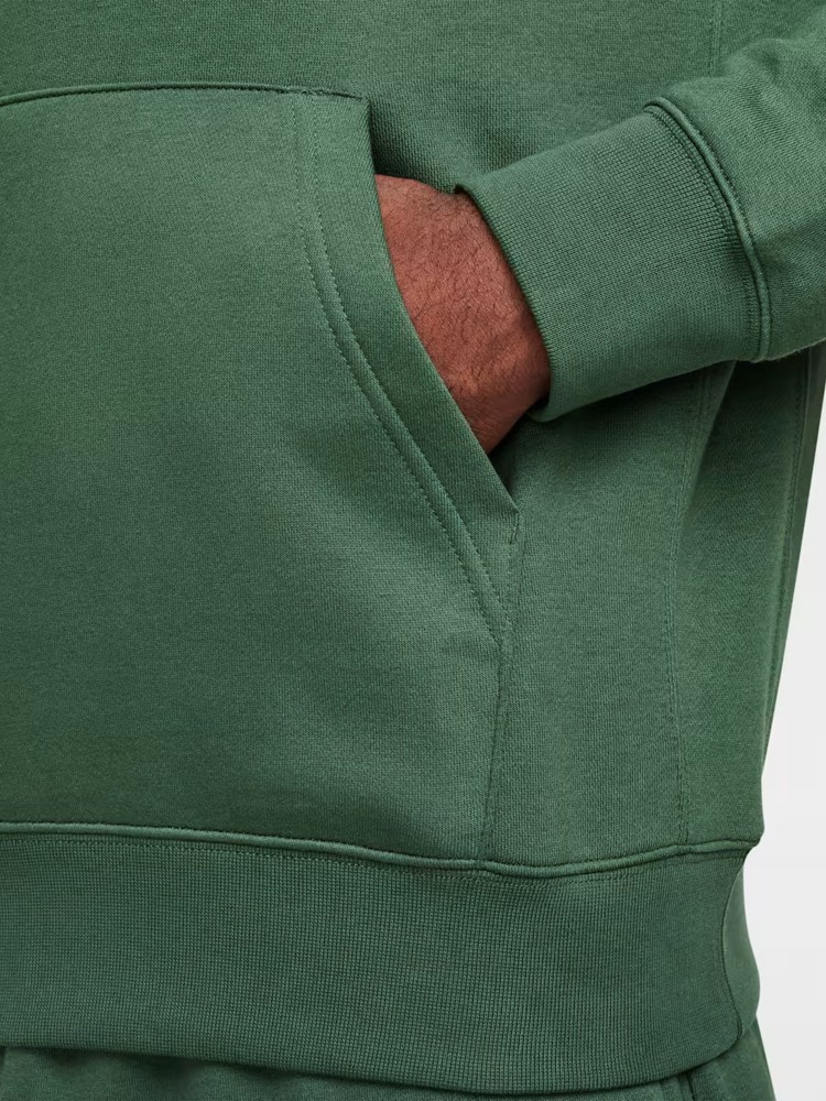 Толстовка мужская Nike M NSW CLUB HOODIE FZ BB зеленая BV2645-323 изображение 7