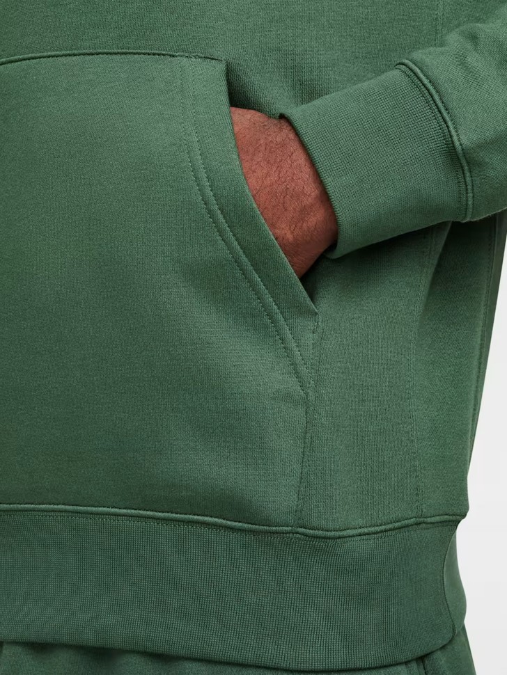Толстовка мужская Nike M NSW CLUB HOODIE FZ BB зеленая BV2645-323 изображение 7