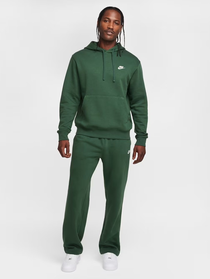 Толстовка мужская Nike M NSW CLUB HOODIE FZ BB зеленая BV2645-323 изображение 9