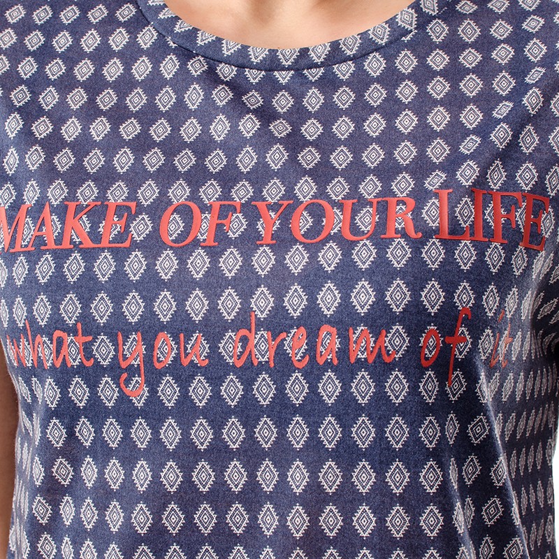 Футболка женская Radder синяя OI17MJPO21-B1-450 изображение 2