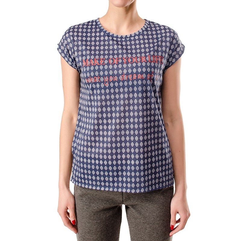 Футболка женская Radder синяя OI17MJPO21-B1-450 изображение 3