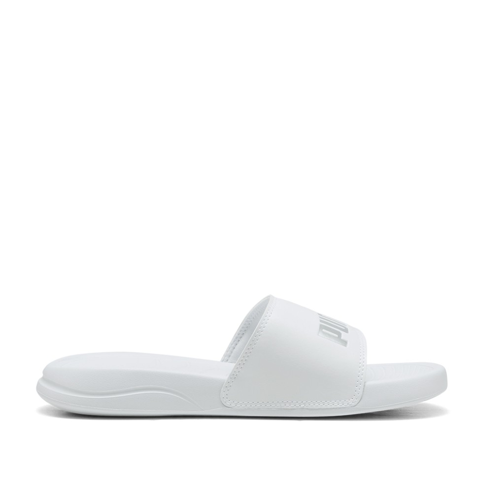 Пляжне взуття жіноче Puma Popcat 20 Metallic Whisper біле 40485602 — фото 1
