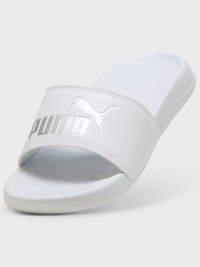 Пляжне взуття жіноче Puma Popcat 20 Metallic Whisper біле 40485602 изображение 5