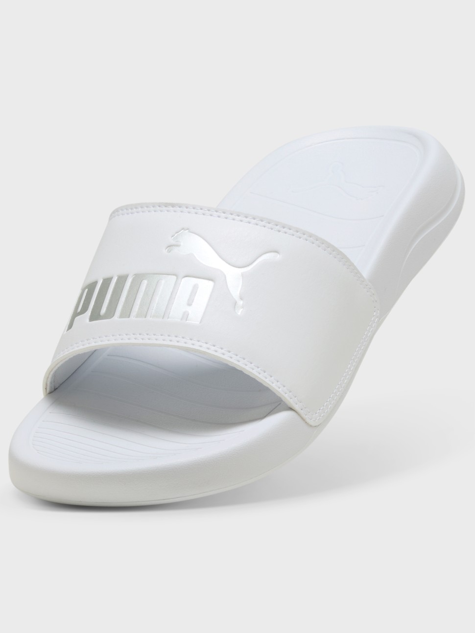 Пляжне взуття жіноче Puma Popcat 20 Metallic Whisper біле 40485602 — фото 5