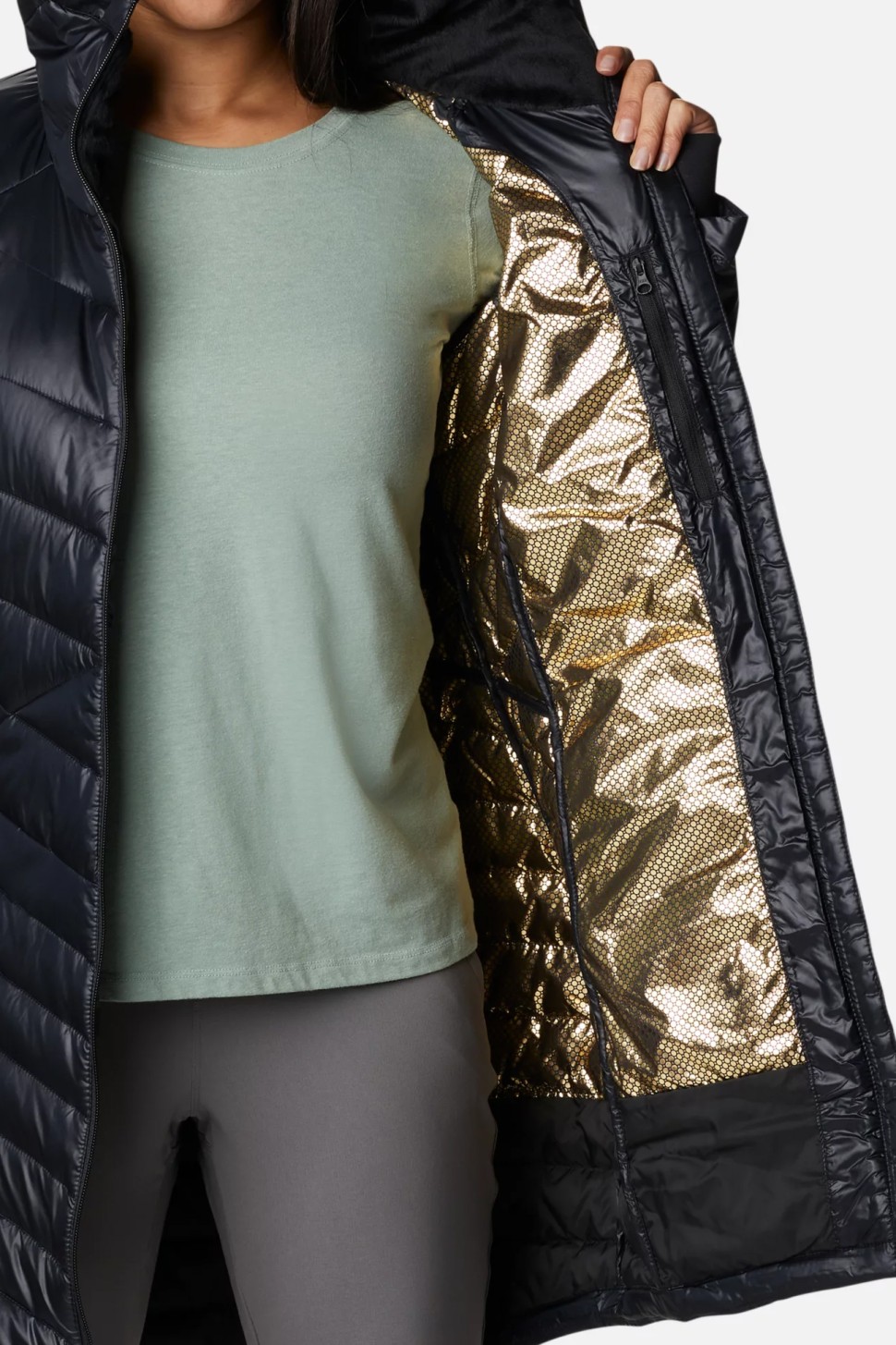 Куртка жіноча Columbia Joy Peak™ Mid Jacket чорна 1982661-010 — фото 4
