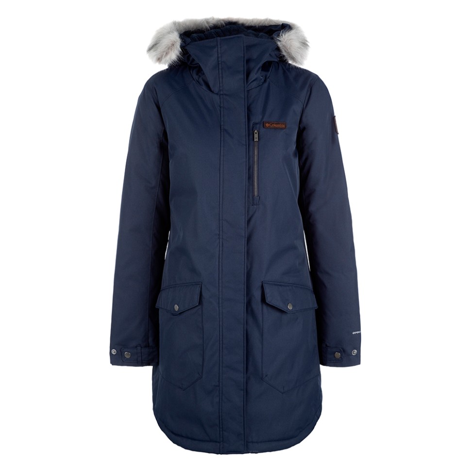 Куртка жіноча Columbia Suttle Mountain Long Insulated Jacket темно-синя 1799751-472 — фото 5