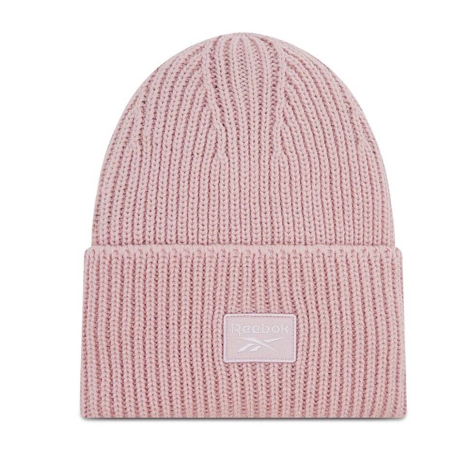 Шапка жіноча Reebok Cl Fo Beanie Рожева H47510 — фото 1