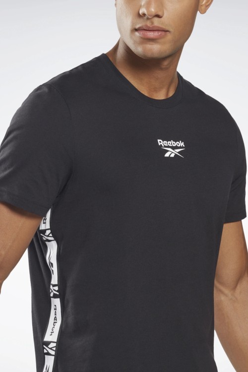 Футболка мужская Reebok Ri Tape Tee черная HB5975 изображение 6