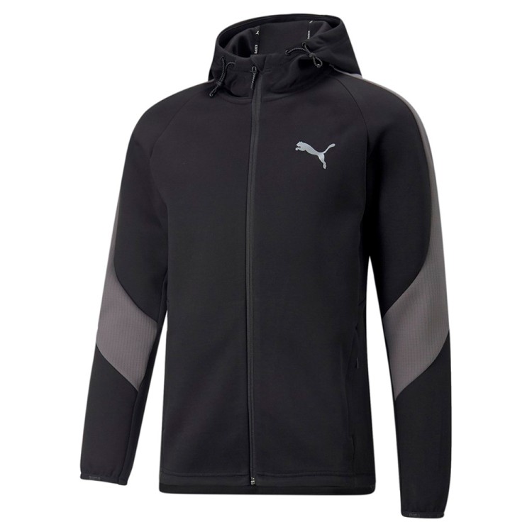 Толстовка чоловіча Puma Evostripe Full-Zip Hoodie чорна 84991501 изображение 1