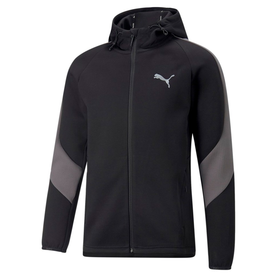 Толстовка чоловіча Puma Evostripe Full-Zip Hoodie чорна 84991501 — фото 1