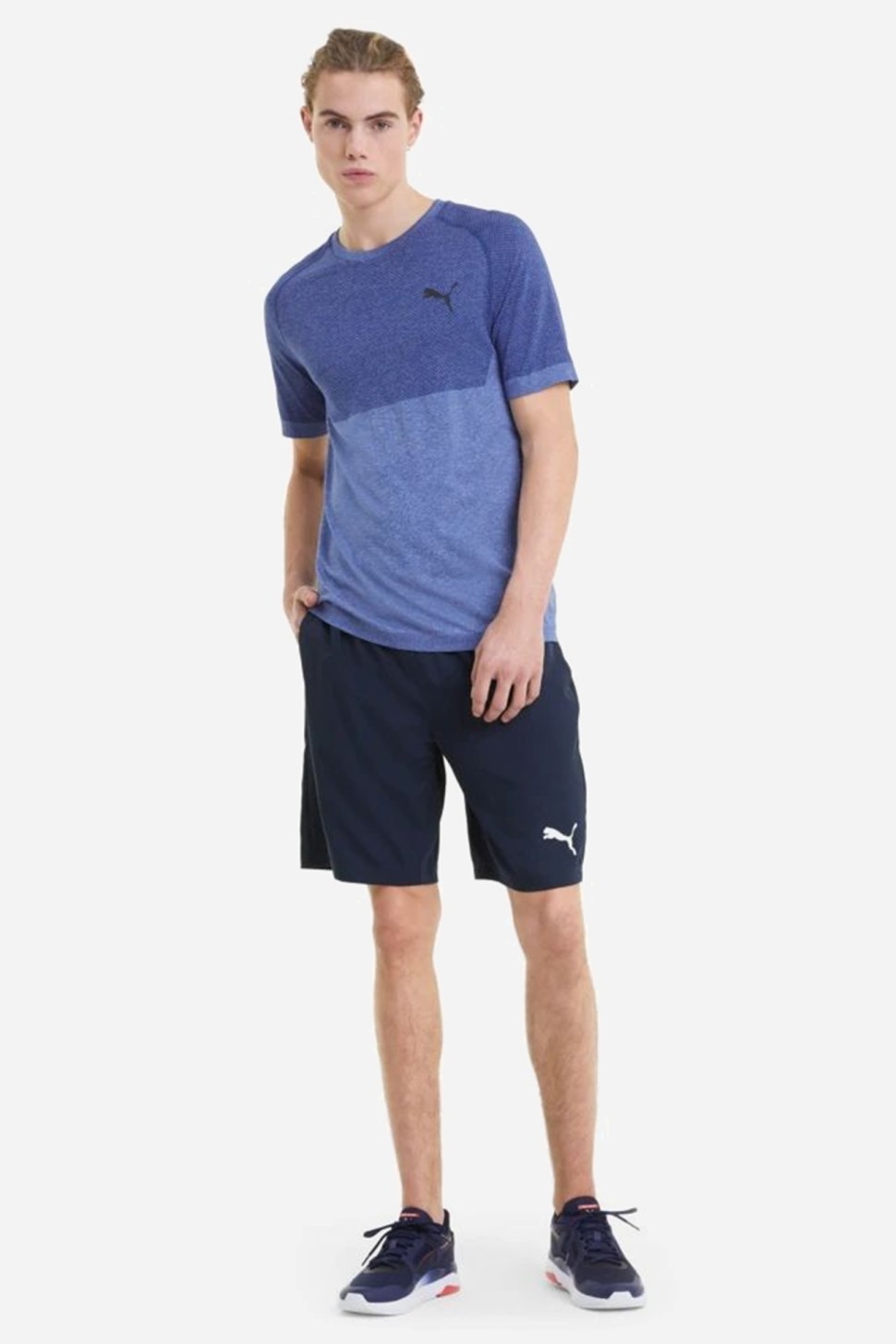Шорти чоловічі Puma ACTIVE Woven Shorts темно-сині 58673006 — фото 3