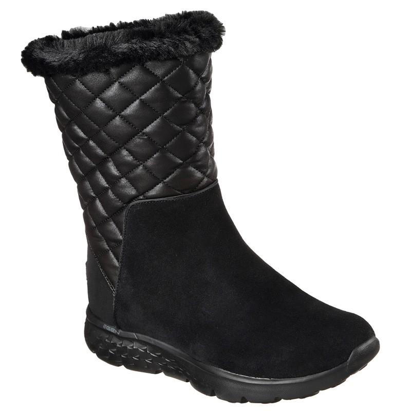 Сапоги женские Skechers On the GO 400 - SNUGGLY черные 14358-BBK — фото 1