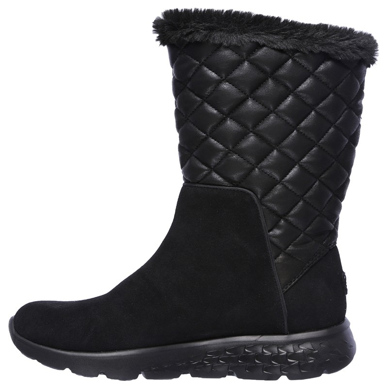Сапоги женские Skechers On the GO 400 - SNUGGLY черные 14358-BBK — фото 4