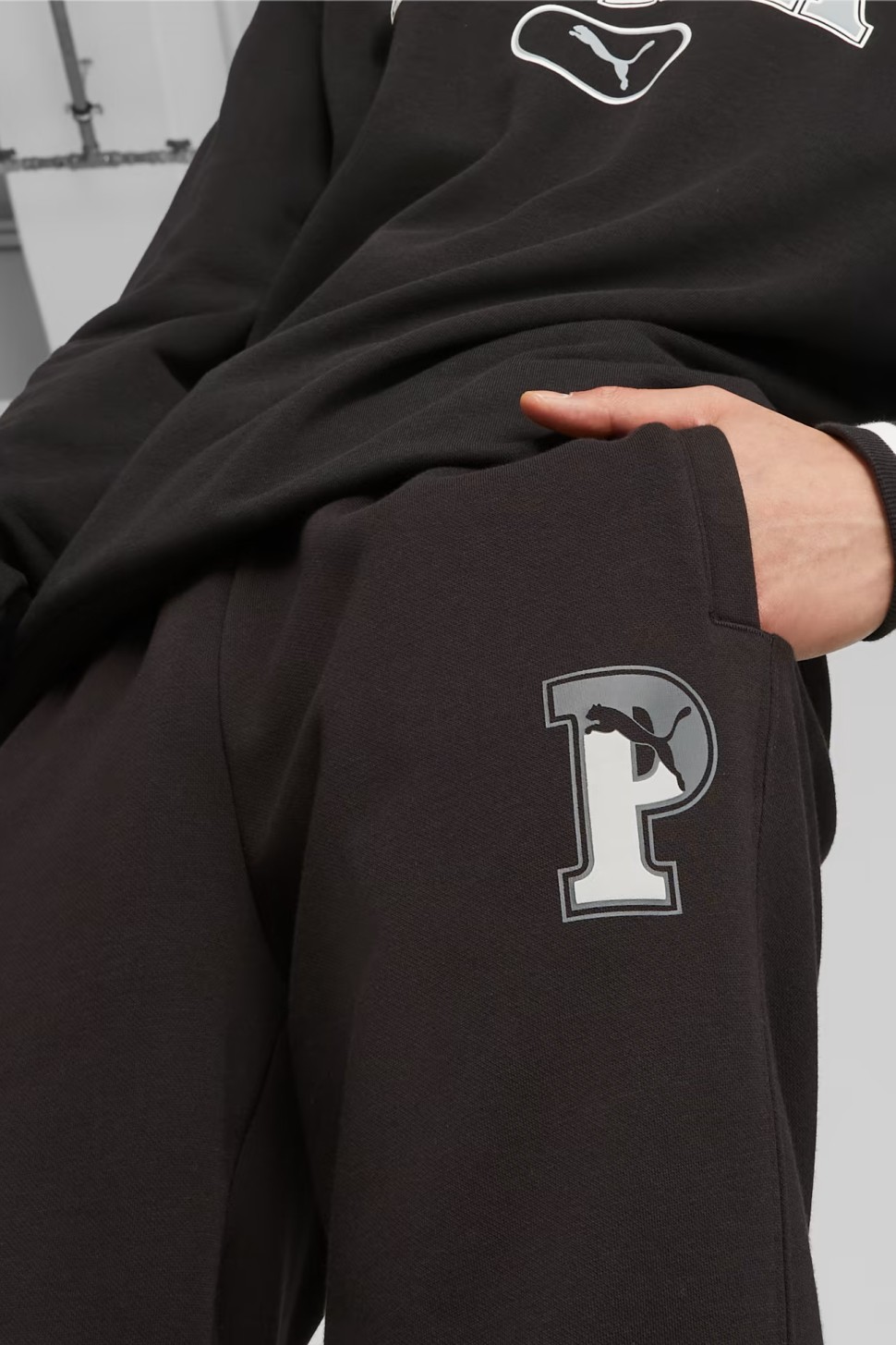 Штани чоловічі Puma SQUAD Sweatpants FL cl чорні 67601901 — фото 4