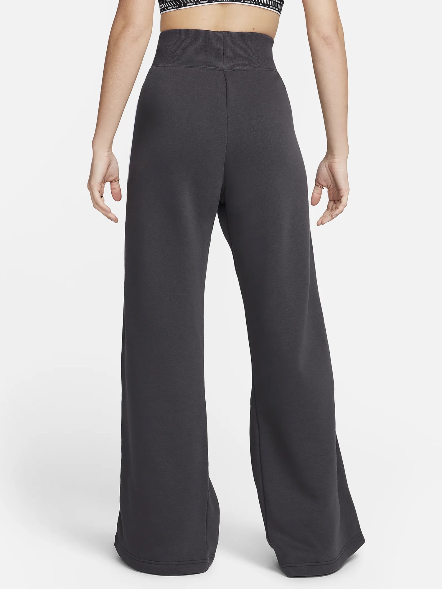 Штани жіночі Nike W NSW FLC PHX  PANT OH SW темно-сірі FV4972-060 изображение 3