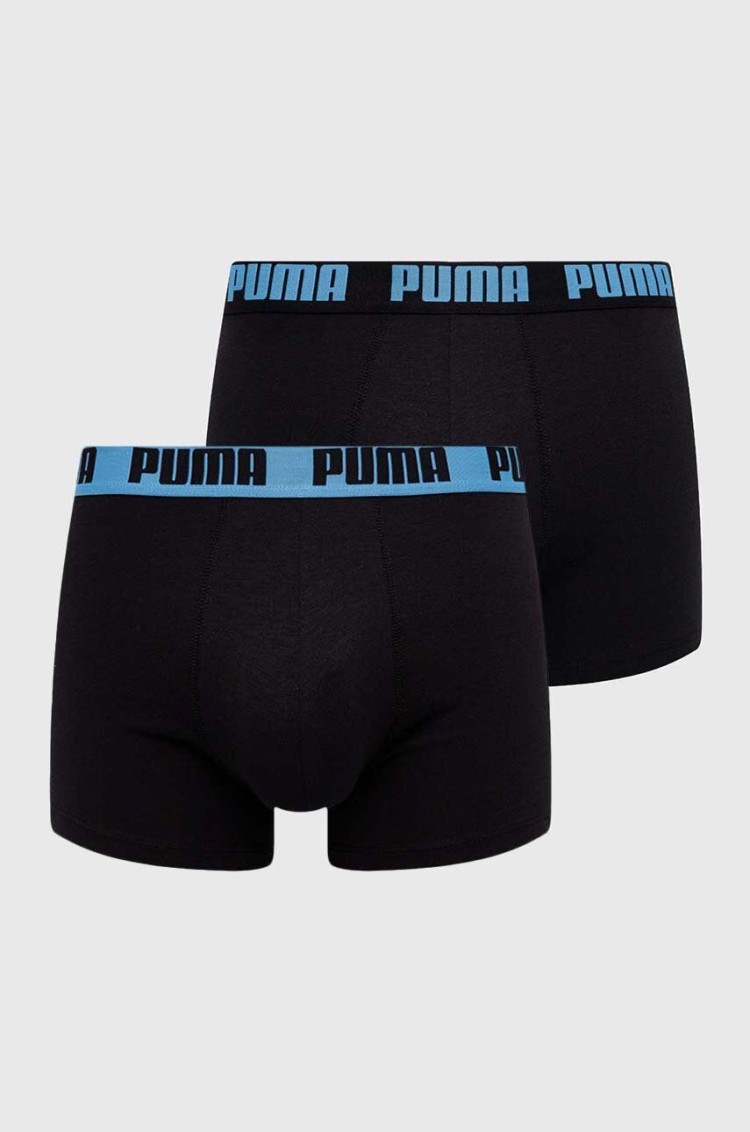 Нижнее белье мужское Puma BASIC BOXER 2P черное 90682371 изображение 2