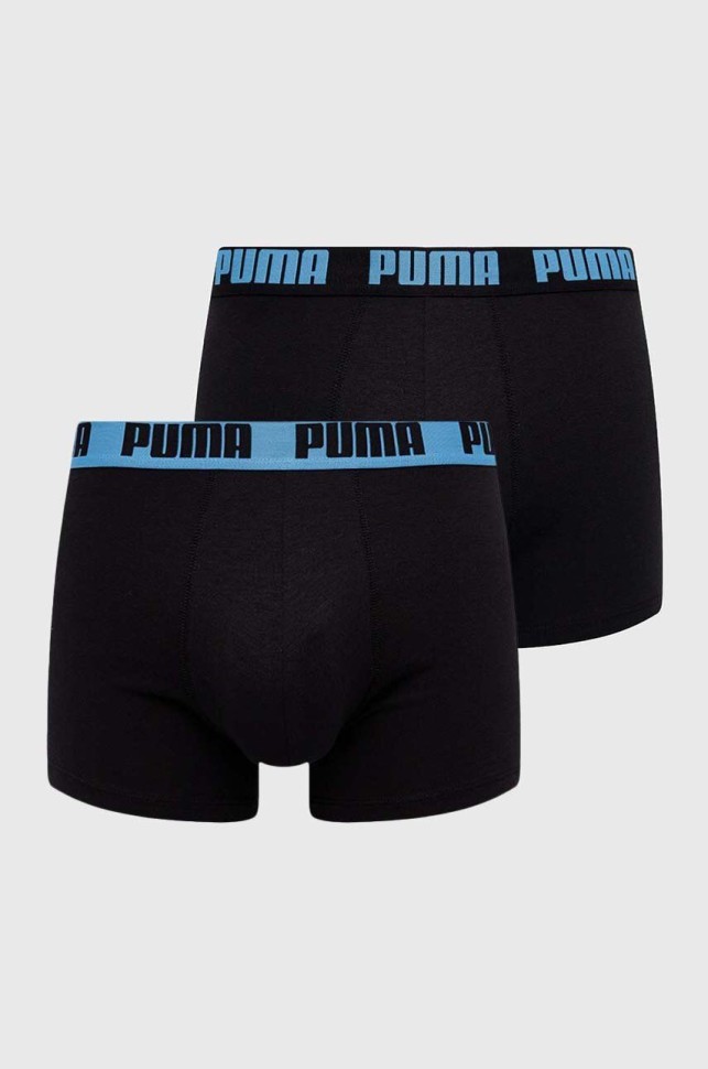 Нижнее белье мужское Puma BASIC BOXER 2P черное 90682371 изображение 2