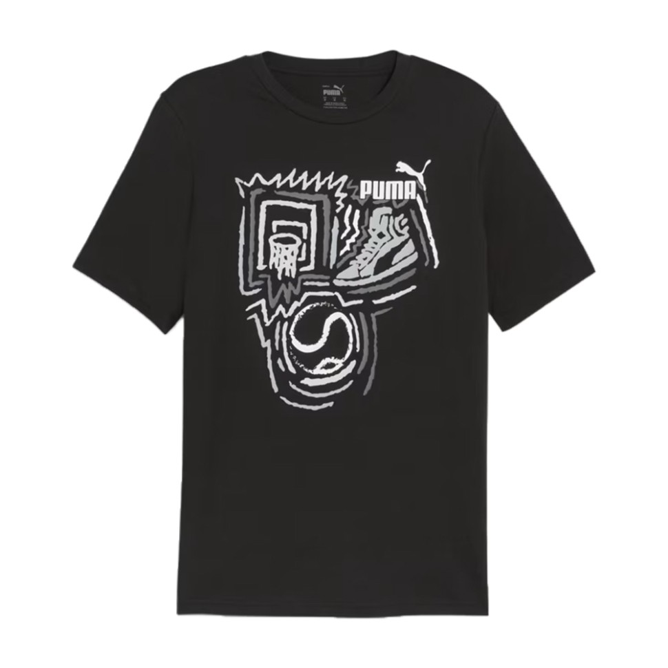 Футболка чоловіча Puma GRAPHICS Year of Sports Tee чорна 68017601 — фото 1