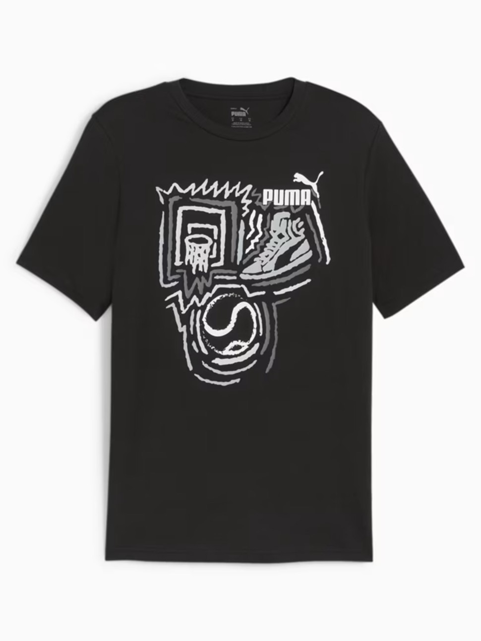 Футболка чоловіча Puma GRAPHICS Year of Sports Tee чорна 68017601 — фото 2